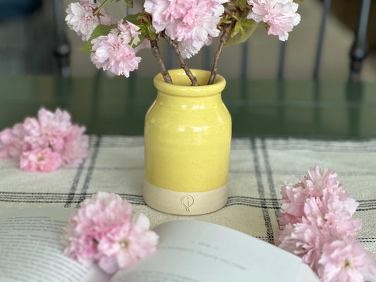 Throw with Me: Goldfinch Pottery Milk Bottle Vases