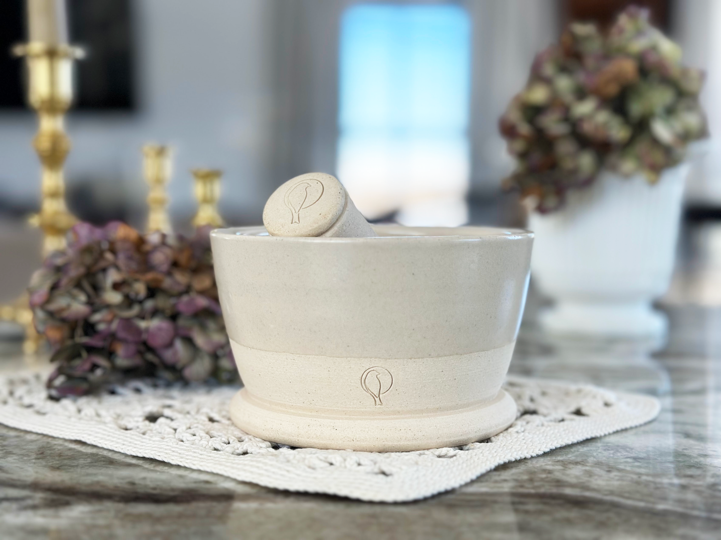 Stoneware Mortar & Pestle main image 0